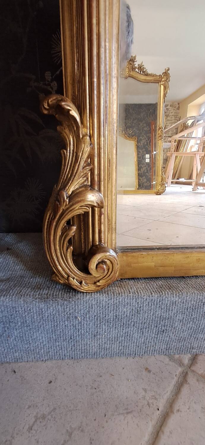 Antique 19th century mirror 184 x 108