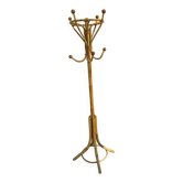 Rattan coat rack