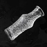 Mid-Century Pressed Glass Vase by Václav Hanuš: Czech Retro Decor