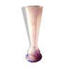 Vase 48 cm décor de papyrus le verre français - charder - schneider