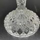 Pair of candlesticks, cut glass