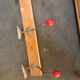 school coat rack / changing room with 10 red ball hooks