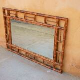 Vintage bamboo mirror