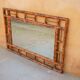 Miroir bambou vintage