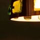 Space Age hanging lamp in coloured glass, vintage Scandinavian lamp.
