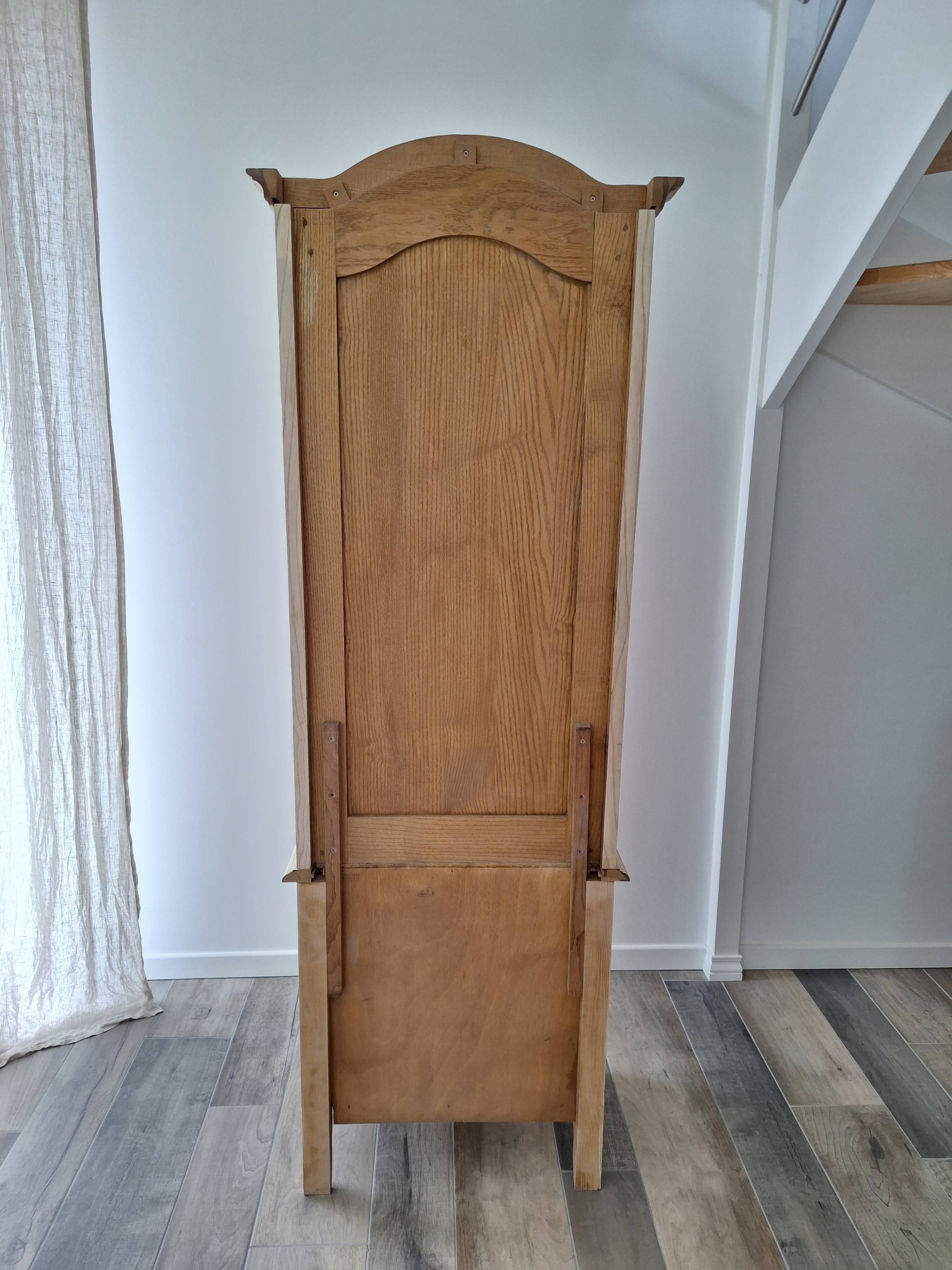 Restored antique oak entrance wardrobe
