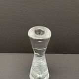 Candlestick by Timo Sarpaneva in molded glass, 1970
