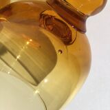 7 Verres à pieds ambre