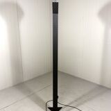 Italian steel tear plate and glass floor lamp 1980’s.