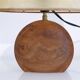 Lampe vintage en bois et resine 1960