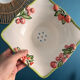 Fruit drainer in earthenware and its Silea plate