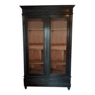 Wardrobe with 2 glass doors