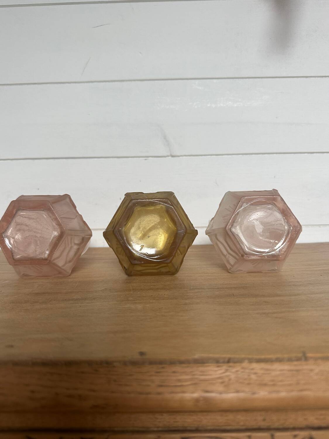 Lot de trois vases art déco