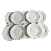 Assiettes porcelaine vintage