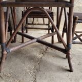 Set table & chairs bamboo vintage year 70