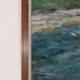 Original Mid Century Swedish Oil on Panel – “Seashore” by LV 1962 – Signed
