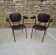 Fauteuils Skaï marron