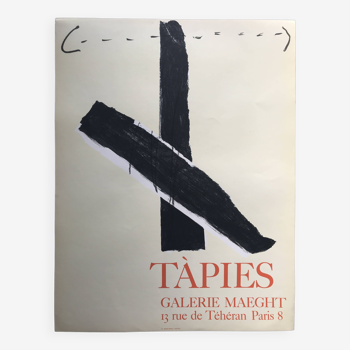 Antoni TAPIES, Galerie Maeght, 1967. Affiche originale en lithographie