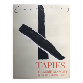 Antoni TAPIES, Galerie Maeght, 1967. Affiche originale en lithographie