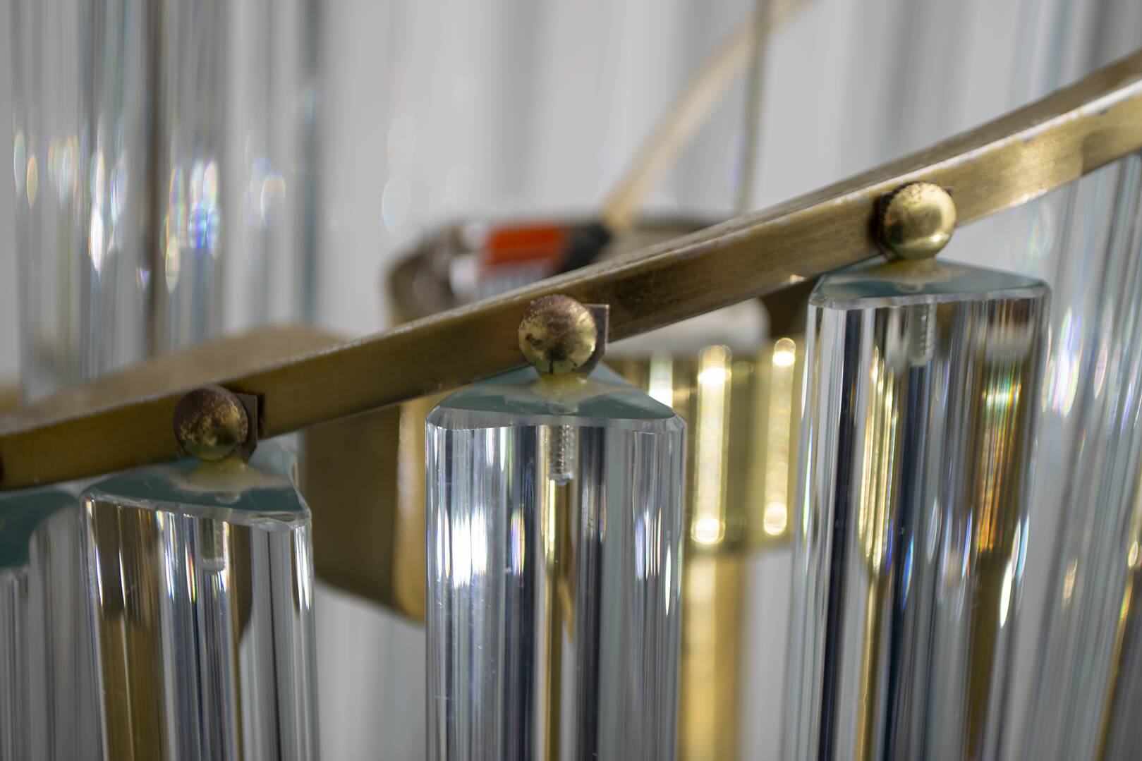 Pia Guidetti Crippa Mid-Century Modern Italian Murano Chandelier for Lumi