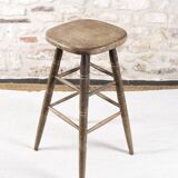 Large solid wood bar stool