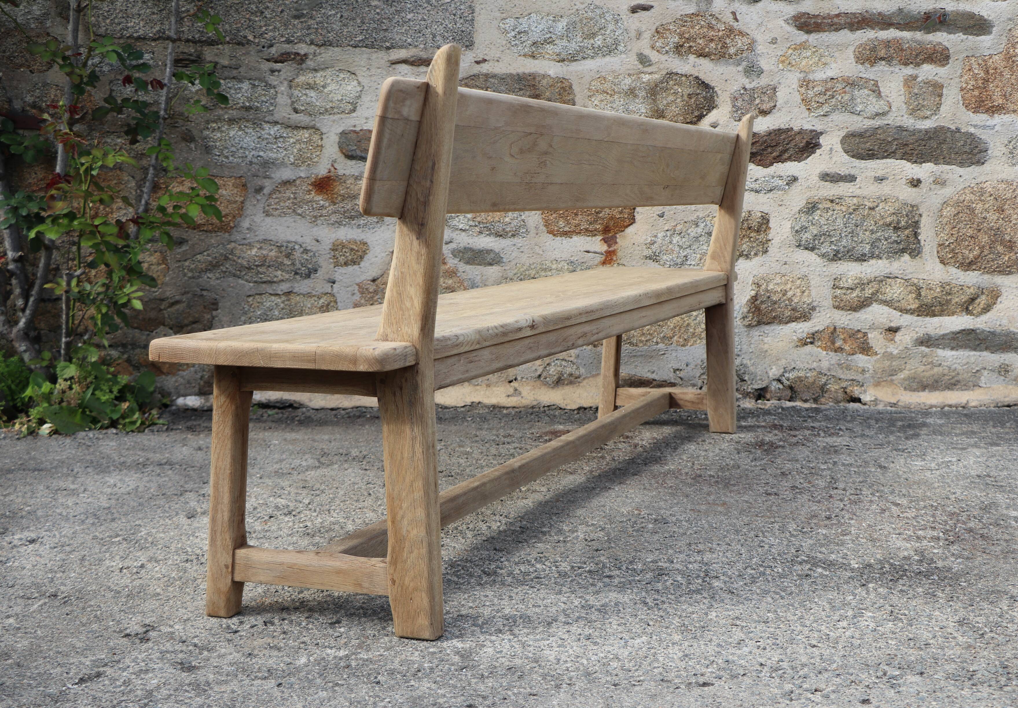 Pair of wooden benches, 40s