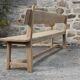 Paire de bancs bois, années 40