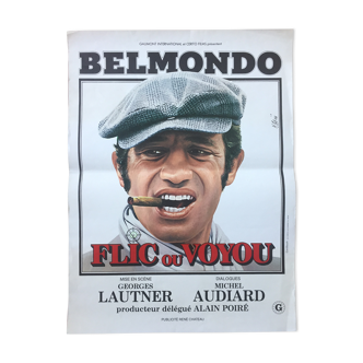 Cinema poster "Cop or rogue" Jean-Paul Belmondo 40x60cm 1979