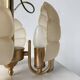 Shell and brass chandelier from the 70s