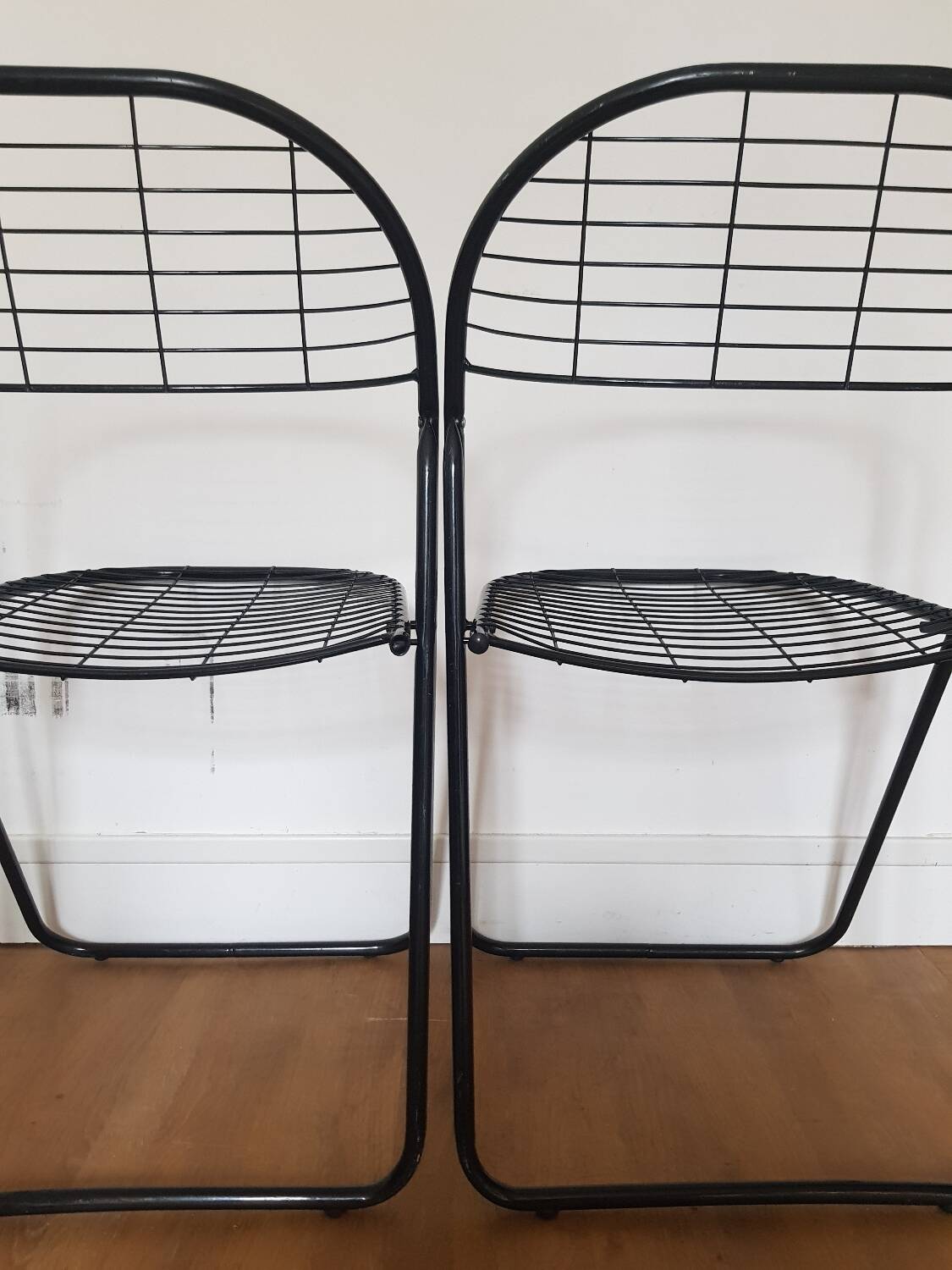 Set of 2 Alland folding chairs by Niels Gamelsgaard
