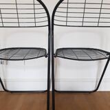 Set of 2 Alland folding chairs by Niels Gamelsgaard