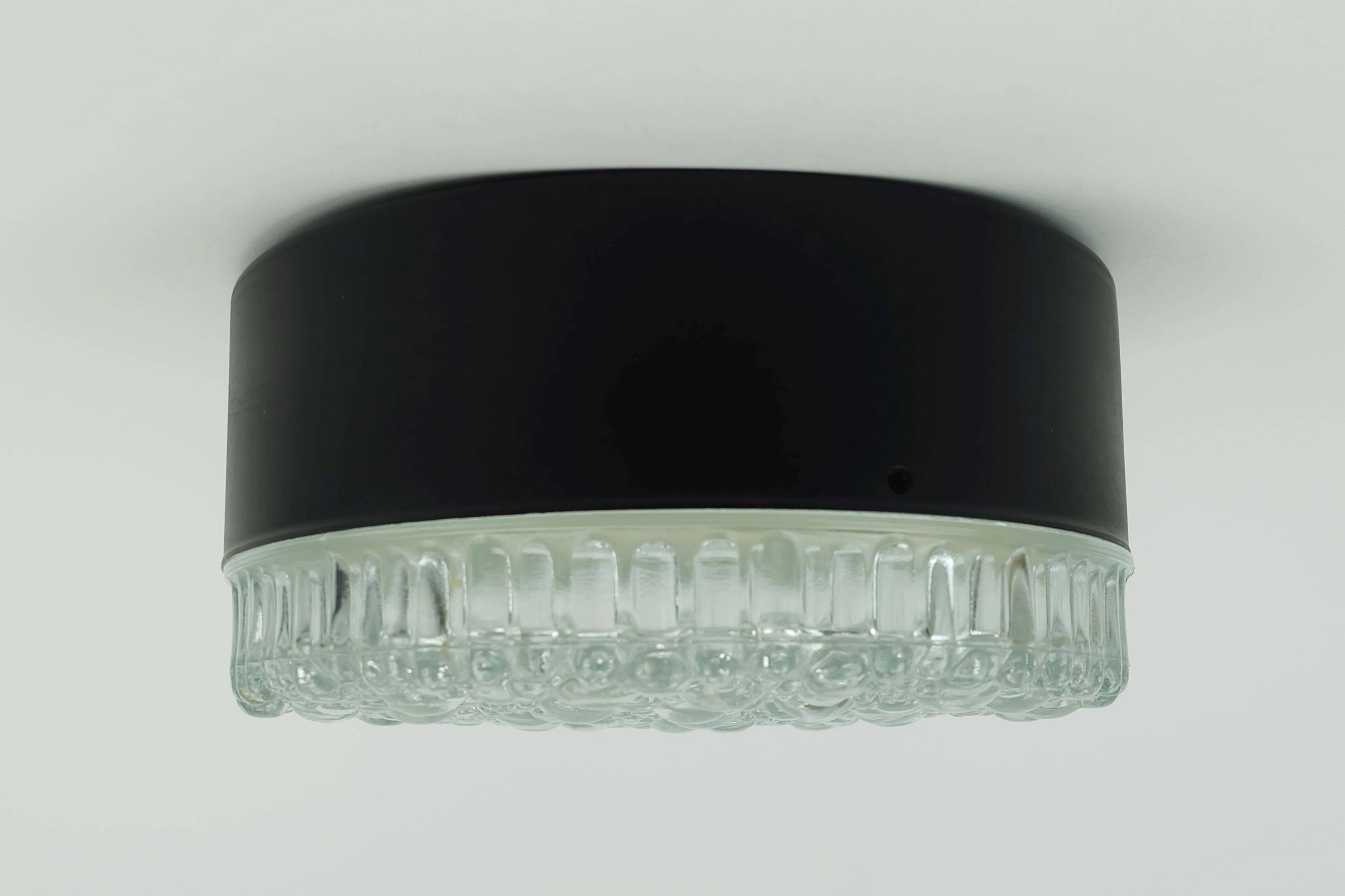 No. 1 of 2- staff ceiling lamp or wall lamp model a 226 bubble glass 60s70s