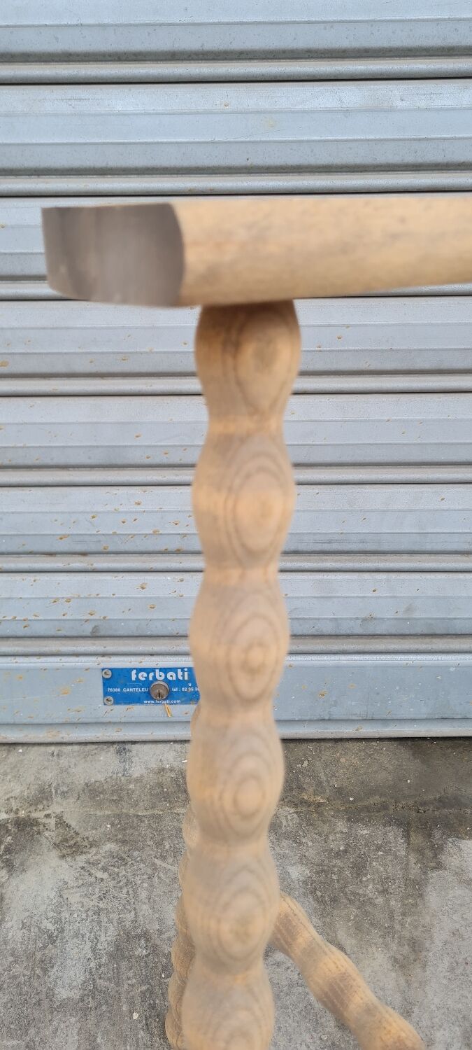 Oak tripod stool