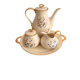 Tea Service Café Courtoisie Keramis Boch Louvière Art Deco Phoenix Bird