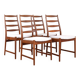 Danish teak dining chairs by Torbjörn Afdal for Vamo, 1960s, set of 4.