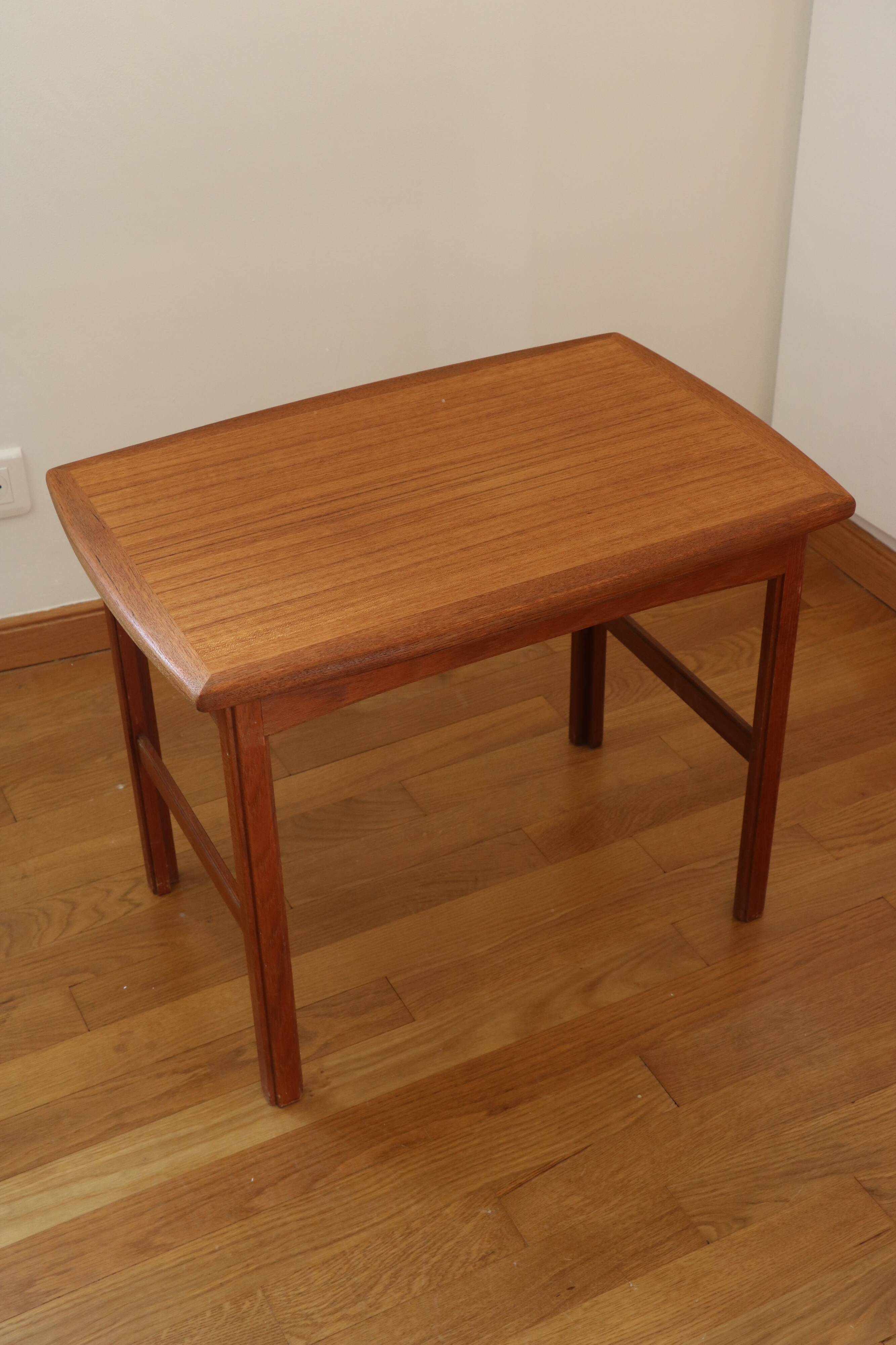 Scandinavian side table or end table, teak, 1960.