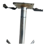 Fritz Hansen Oxford High-Back Swivel Chair in Black Wool with Brushed Aluminium Base, 1970s