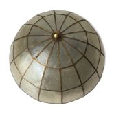 Plafonnier nacre et laiton