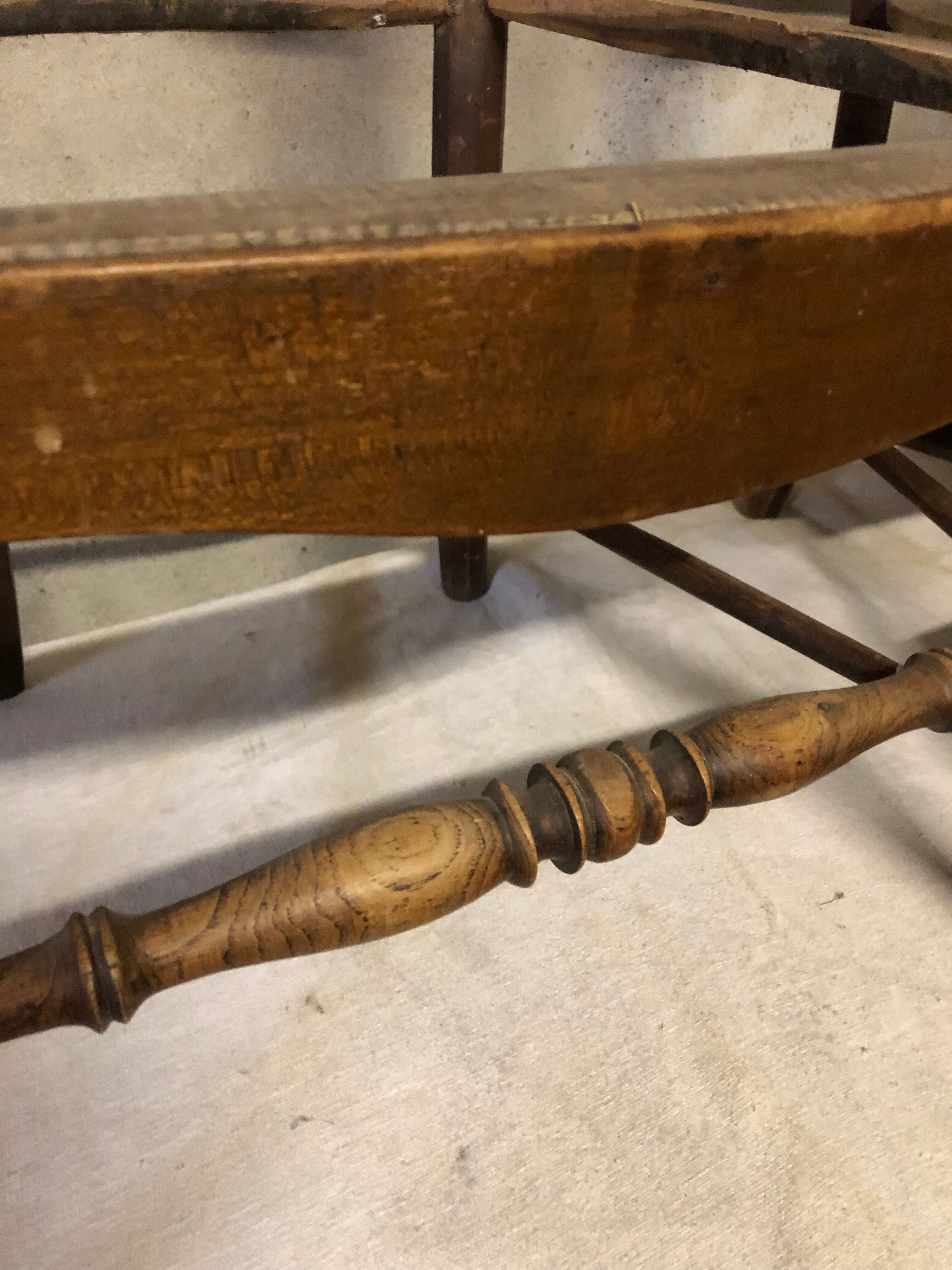 2 Louis Philippe walnut armchairs to be reupholstered