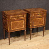 Pair of Louis XVI style bedside tables from the 60s