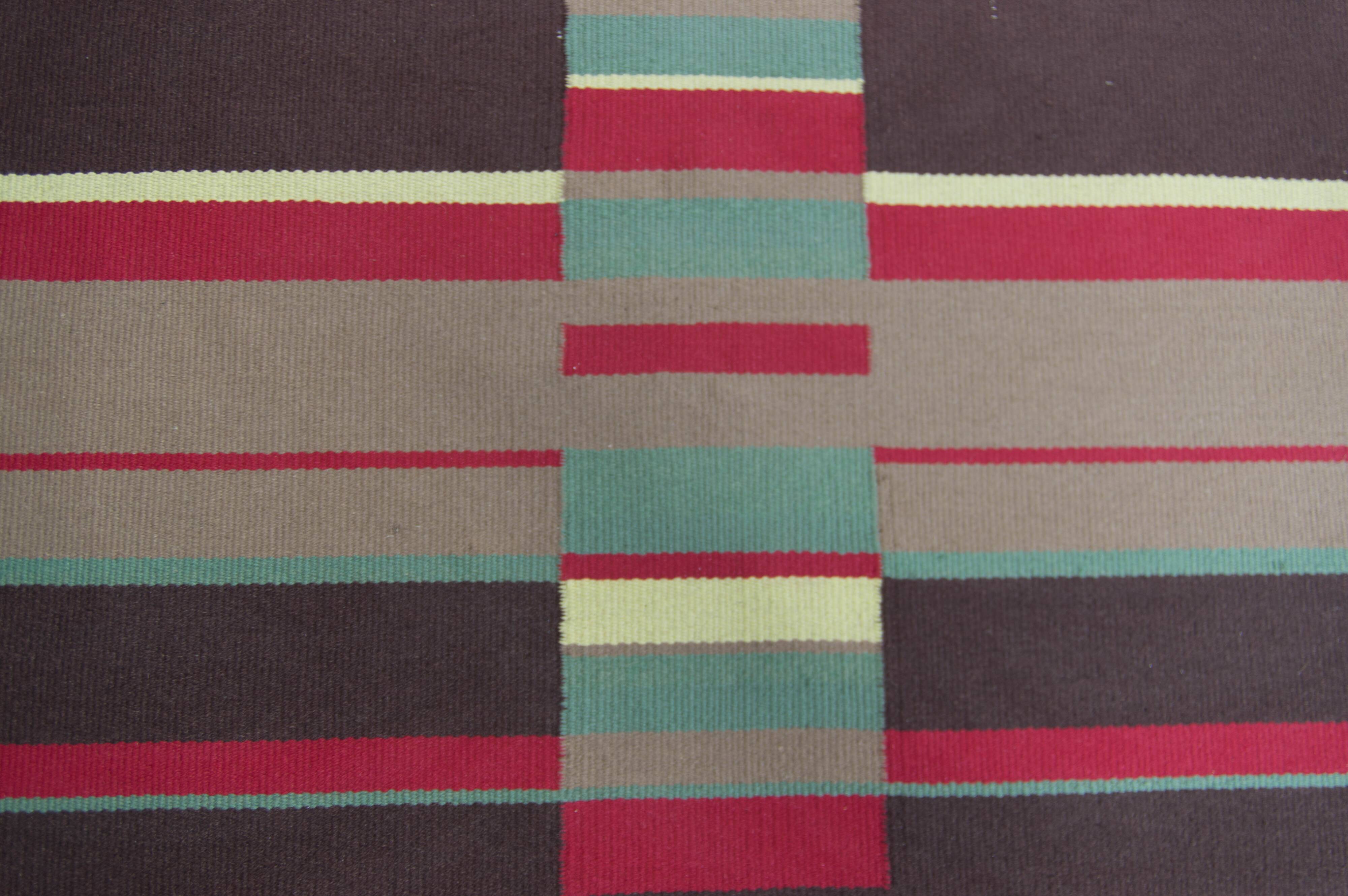 Rare Abstract Modernist Carpet by Antonin Kybal, 1948