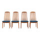 Set de 4 chaises de salle à manger par Kai Kristiansen pour Schou Andersen.