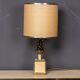 A vintage 20thc italian bergere lamp with pine cone detailing c.1970
