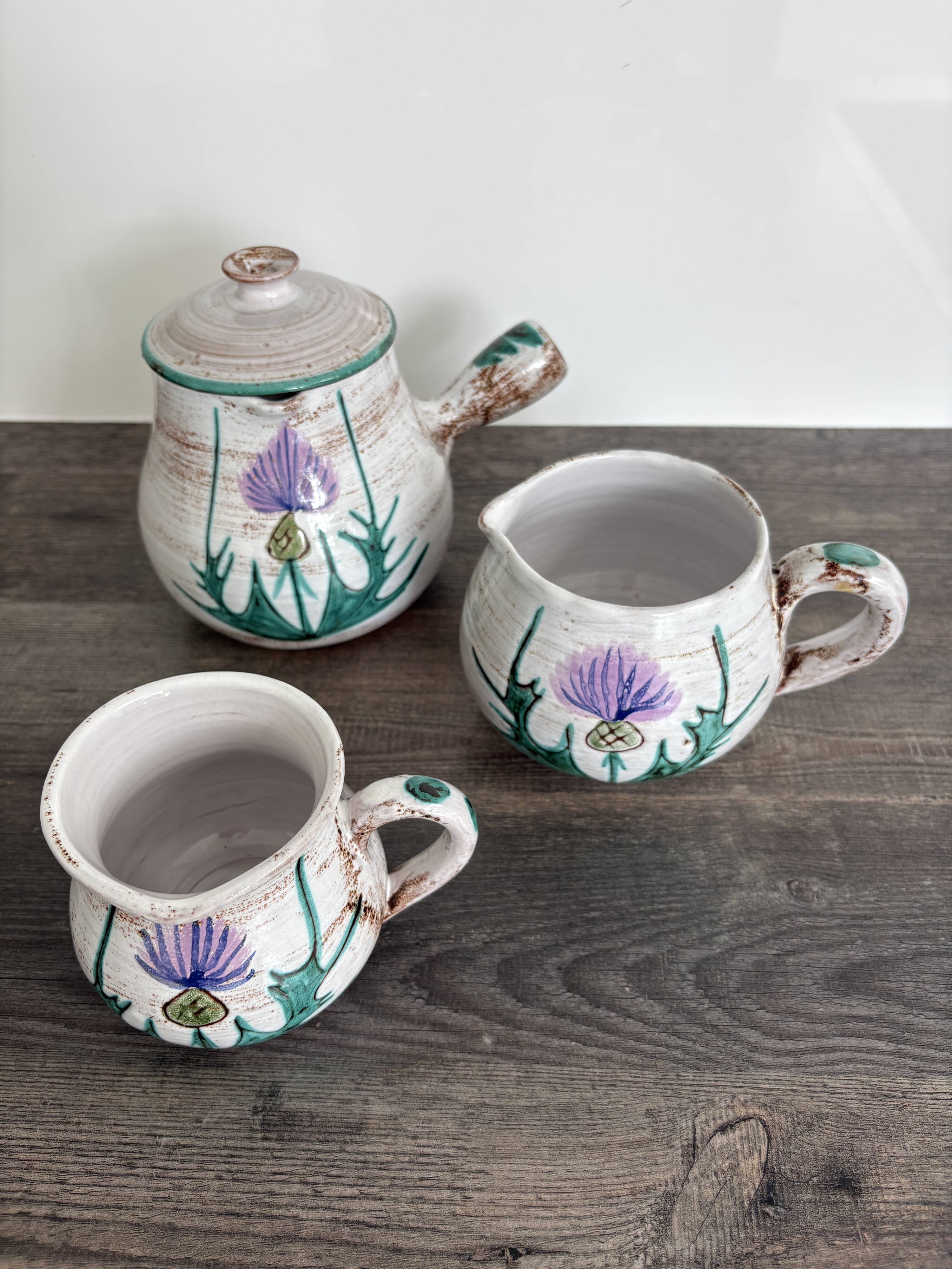Three Vintage Thistle Pitchers – Daniel Étienne