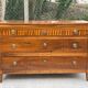 Commode noyer marqueterie brillant époque XVIII ème