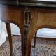 Table guéridon bois marqueté style louis xv