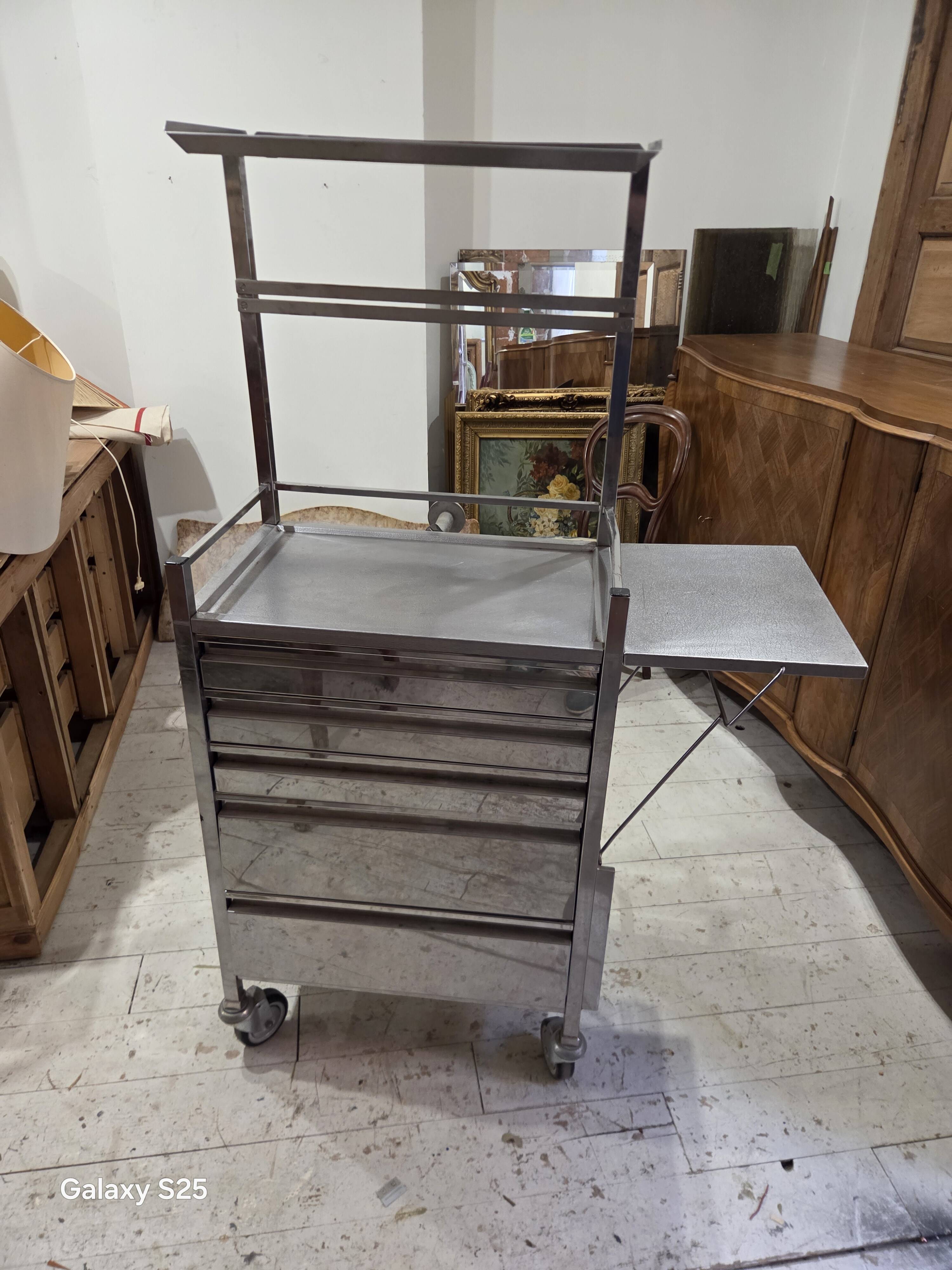 meuble médical inox