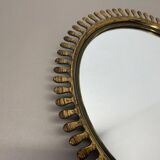 Miroir mural en laiton par Vereinigte Werkstätten, 1950