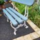 2-seater cast iron garden bench from the 19th century