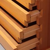 Italian architectural chest of drawers in ash